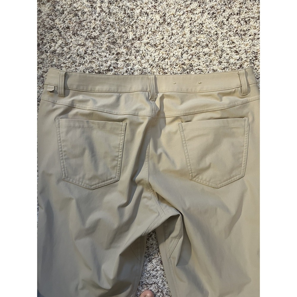 Lululemon Commission Chino Pants Mens Sz 36x30 ABC Classic Fit Khaki - Picture 4 of 10